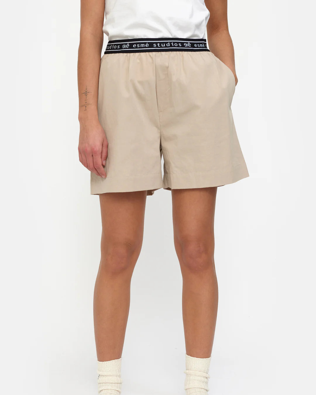 Esmé Studios Ruby Shorts Chateau Gray Broeken