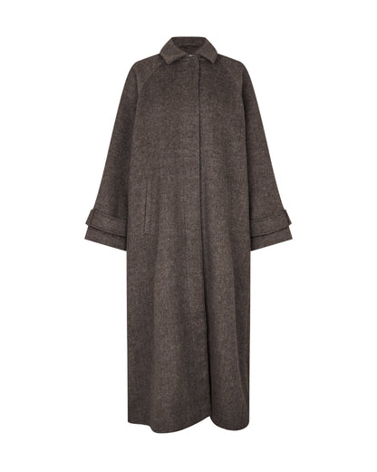 Envii Enseneca Wool Jacket Brown Melange Jassen