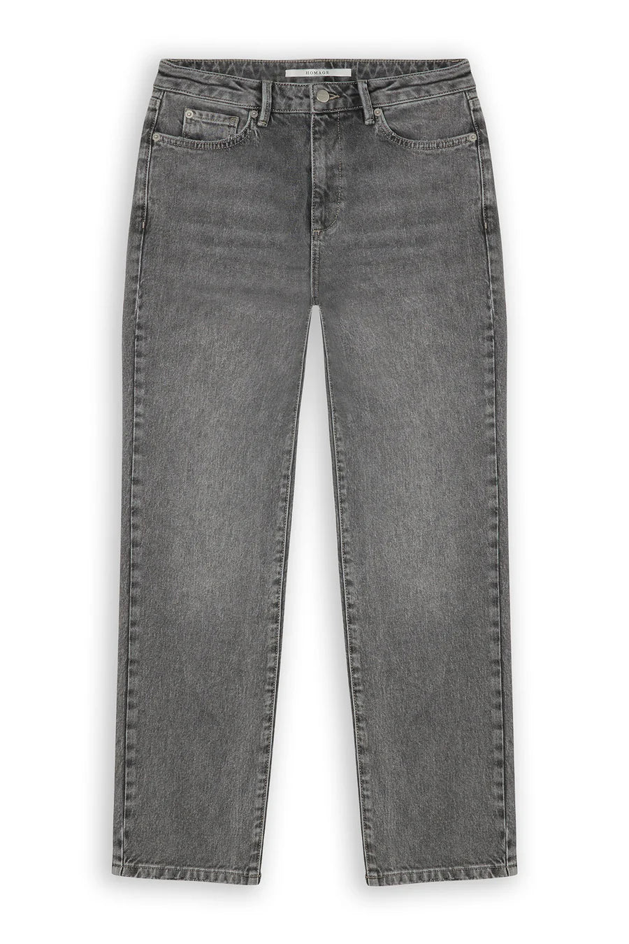 Homage to Denim Scotti - Relaxed Straight Jeans Random Washed Grey Jeans