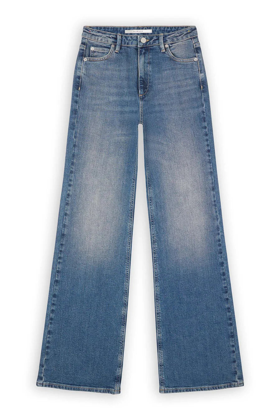 Homage to Denim Elisa - Straight Leg Jeans Retro Blue Jeans