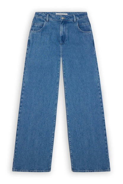 Homage to Denim Flowy Palazzo Jeans Dark Wash Jeans