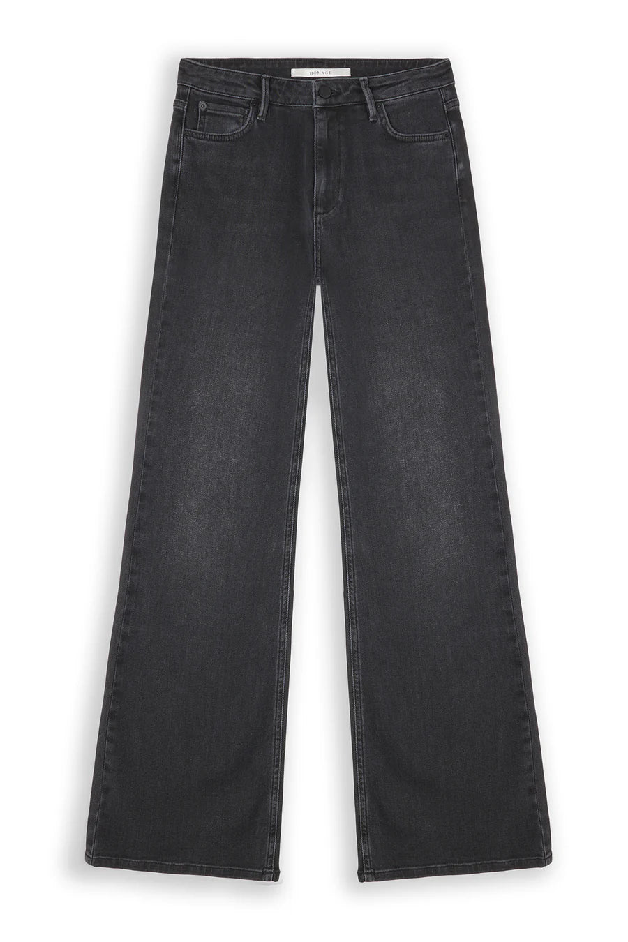Homage to Denim Elisa - Straight Leg Jeans Black Used Jeans