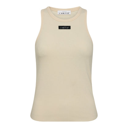 Haute L'amitié Tanktop Rib Almond Tops