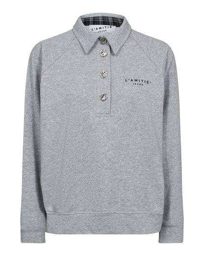 Haute L'amitié Polo Logo Sweat Truien & Vesten