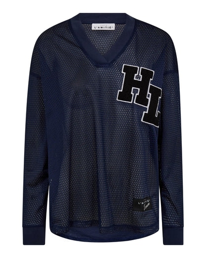 Haute L'amitié Top Drift Navy Tops