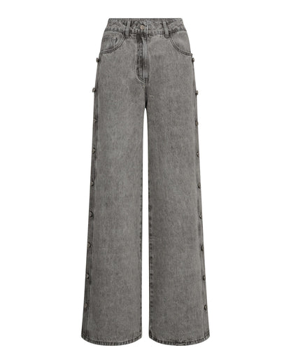 Haute L'amitié Jeans Side Panel Tall Light Grey Jeans