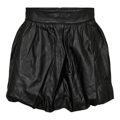Haute L'amitié Balloon Leather Skirt Black Rokken
