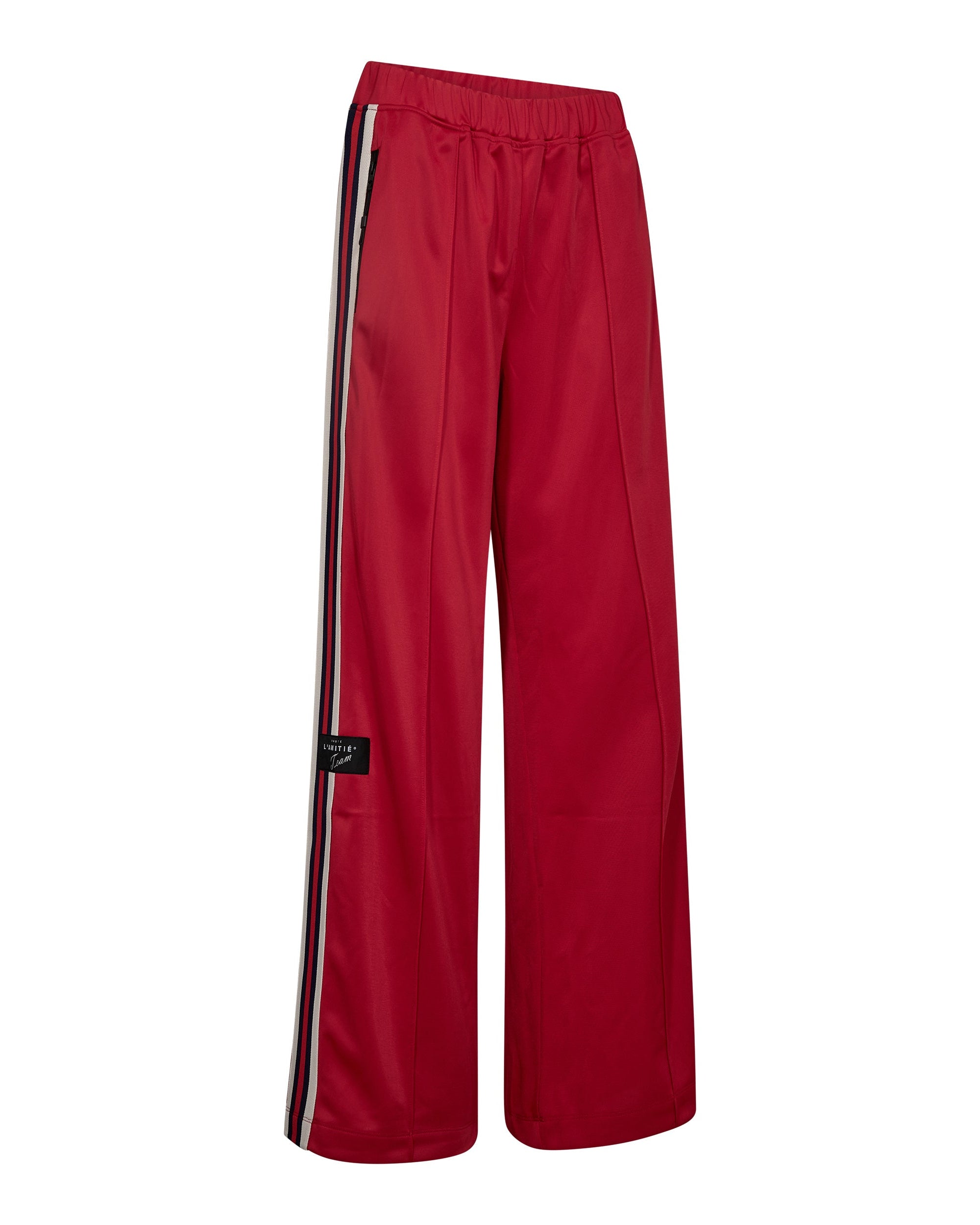 Haute L'amitié Baggy RN Track Tall Pants Red Broeken