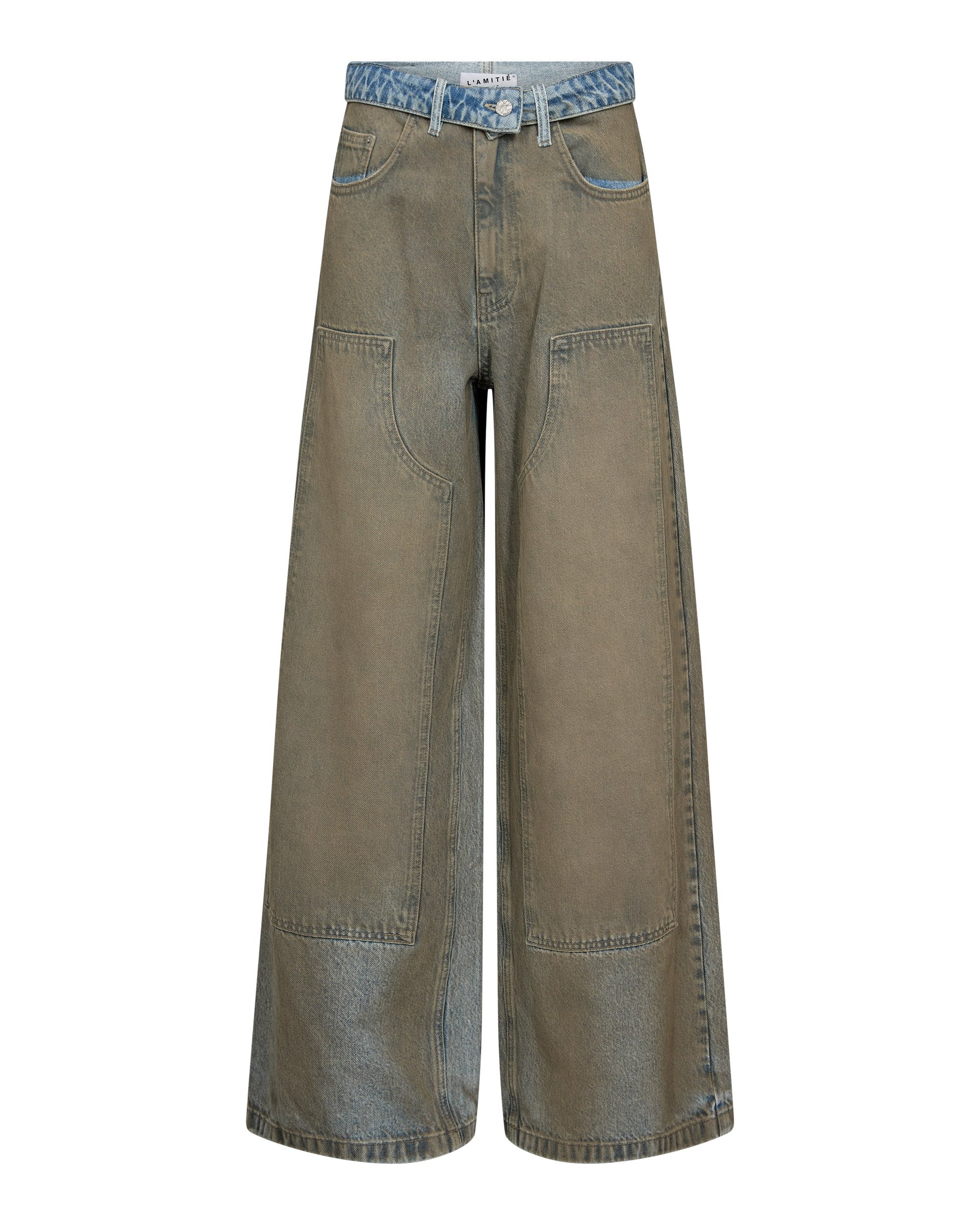 Haute L'amitié Celeste Patch Vintage Tall Jeans Vintage Wash