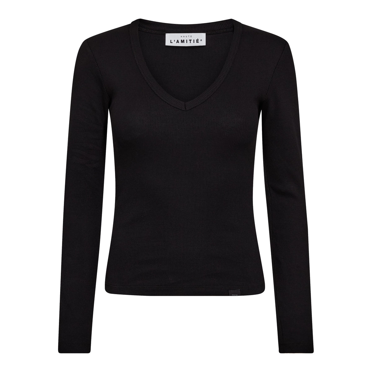 Haute L'amitié Deep V LS Rib Tee