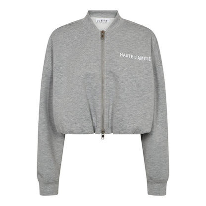 Haute L'amitié Maxi Crop Zip Sweat