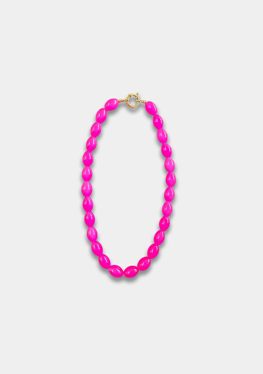 Harper & Yve Ketting Tropical Hot Pink One size Sieraden
