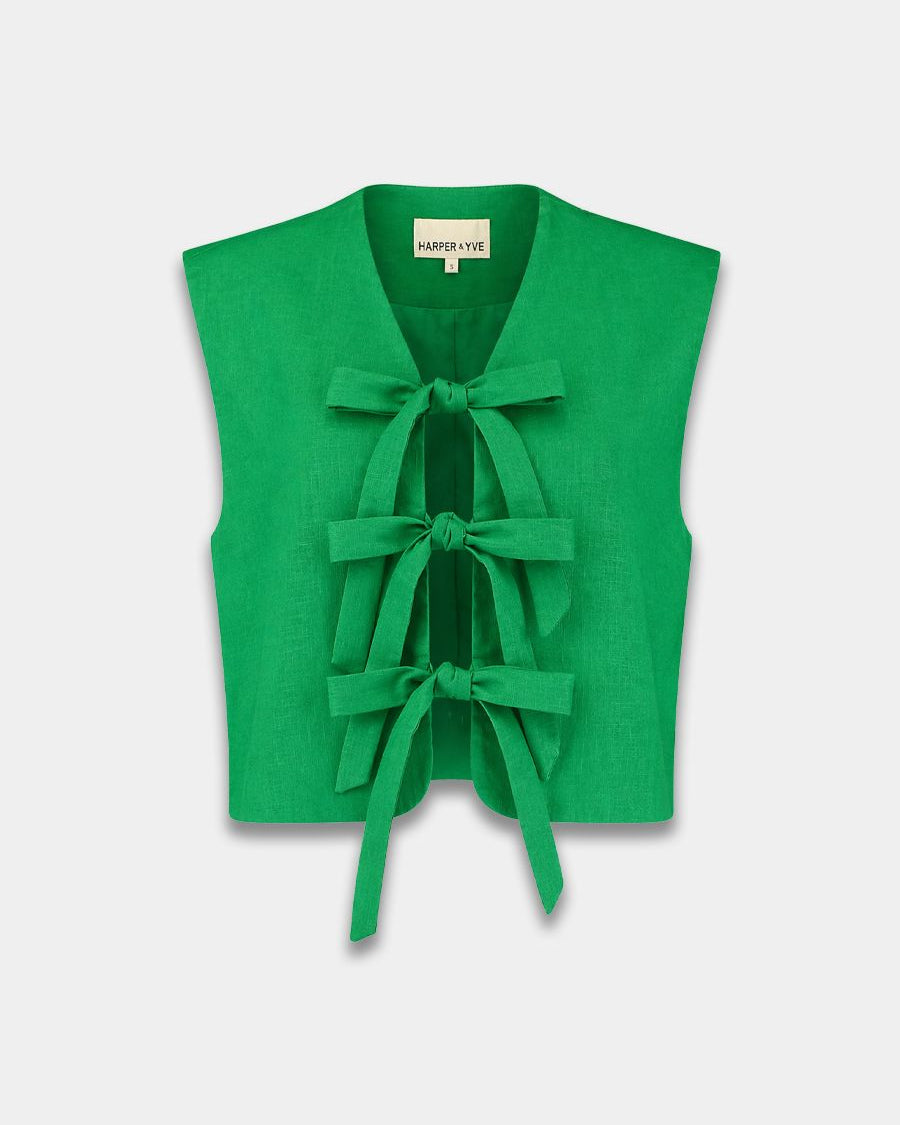 Harper & Yve Shelby Gilet Vibrant Green