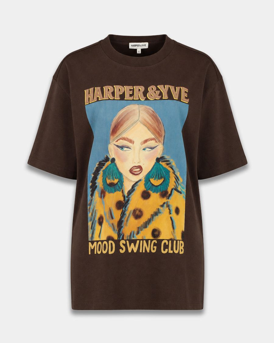 Harper & Yve Moody T-shirt Hot Fudge
