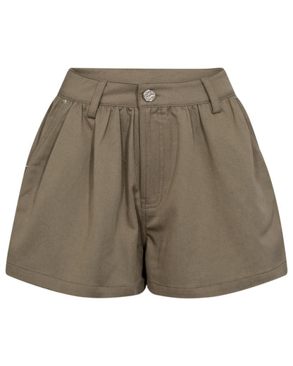 Haute L'amitié Daphne Crop Shorts Khaki