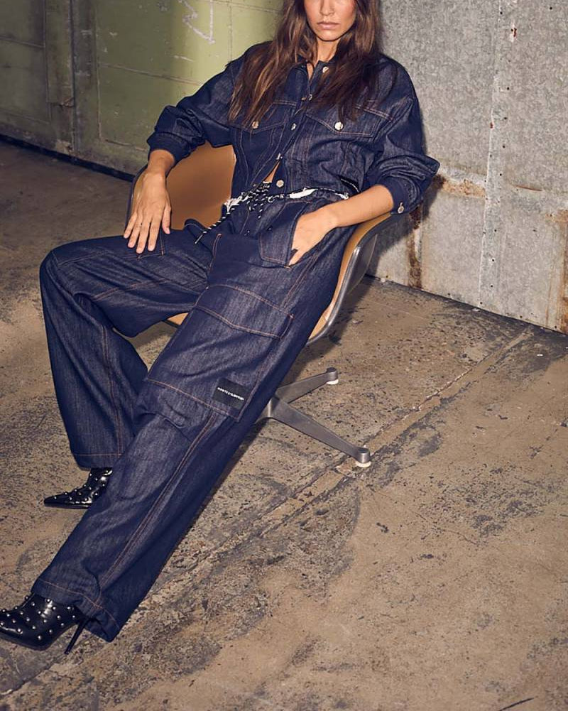 Haute L'amitié Denim Cargo Pull On Tall Jeans Jeans