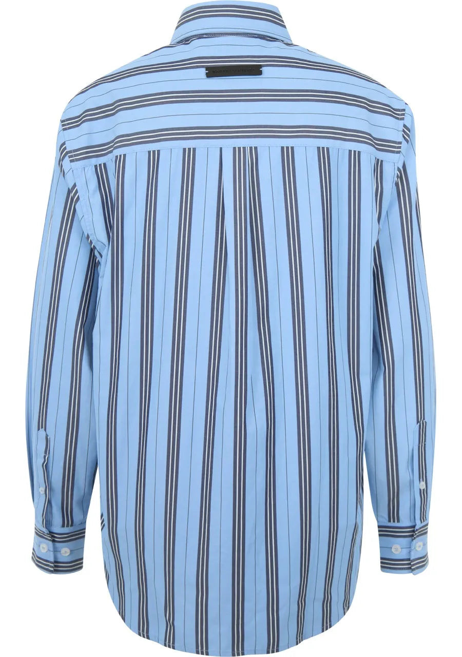 Haute L'amitié Down Stripe Blouse Blouses
