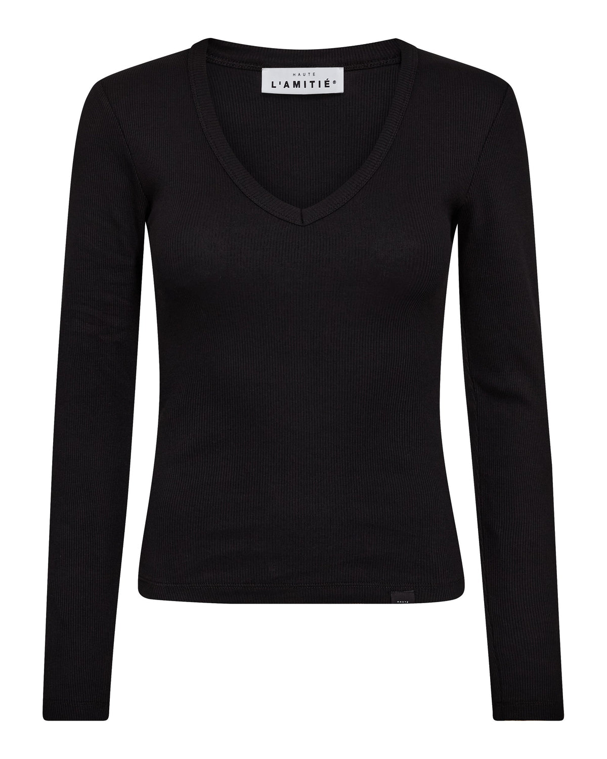 Haute L'amitié Deep V LS Rib Tee