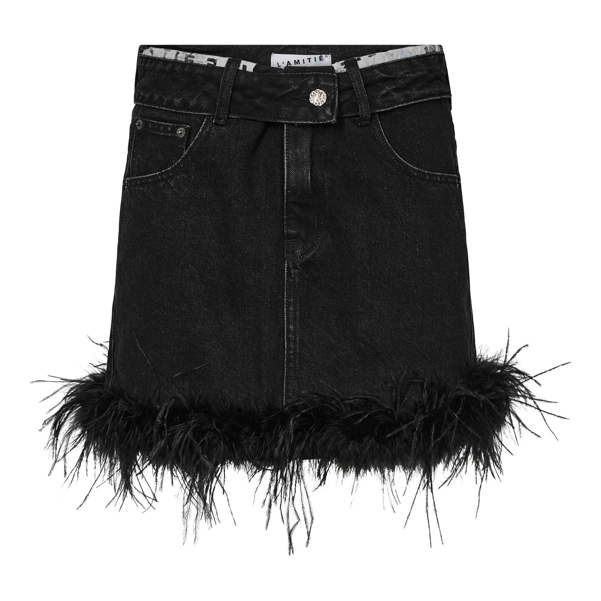 Haute L’amitié Flip Waist Feather Rok HL10950