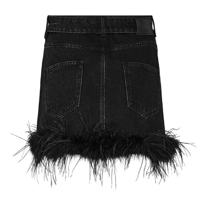 Haute L’amitié Flip Waist Feather Rok HL10950