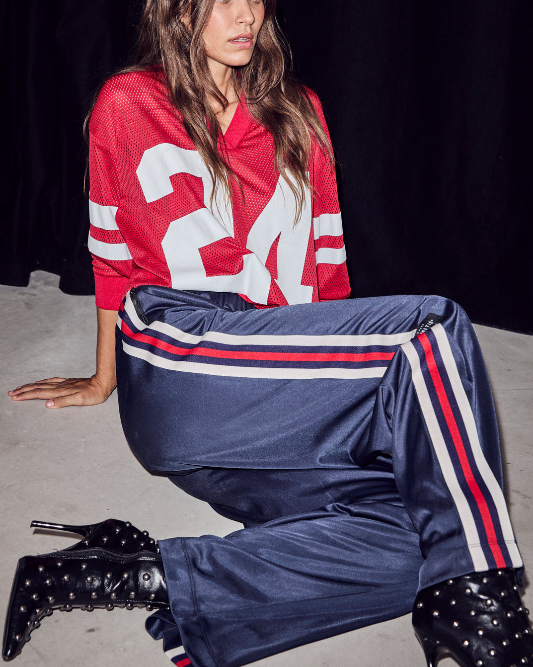 Haute L'amitié Baggy RN Track Tall Pants Broeken