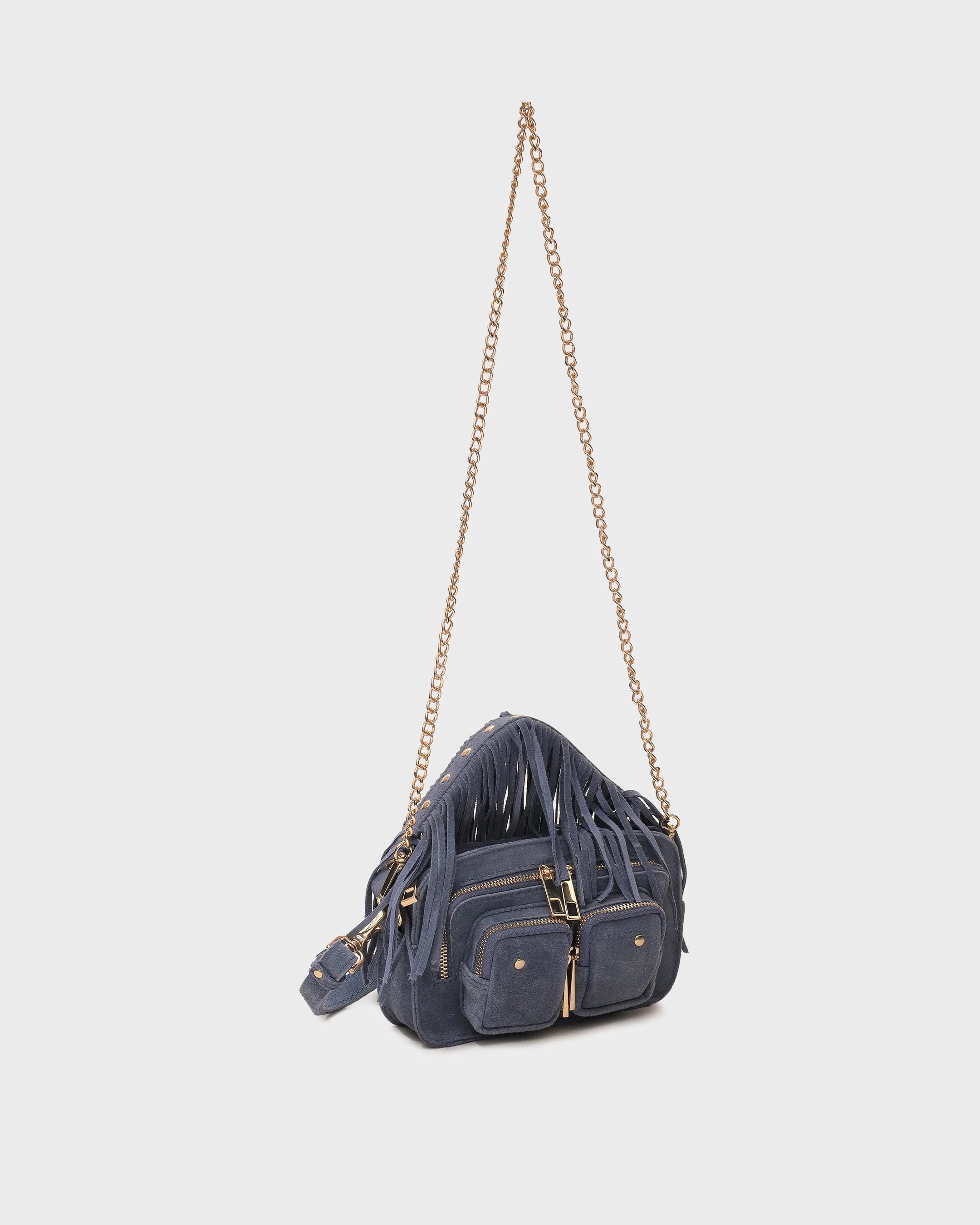 Núnoo Helena Fringe Suede Jeans Tassen