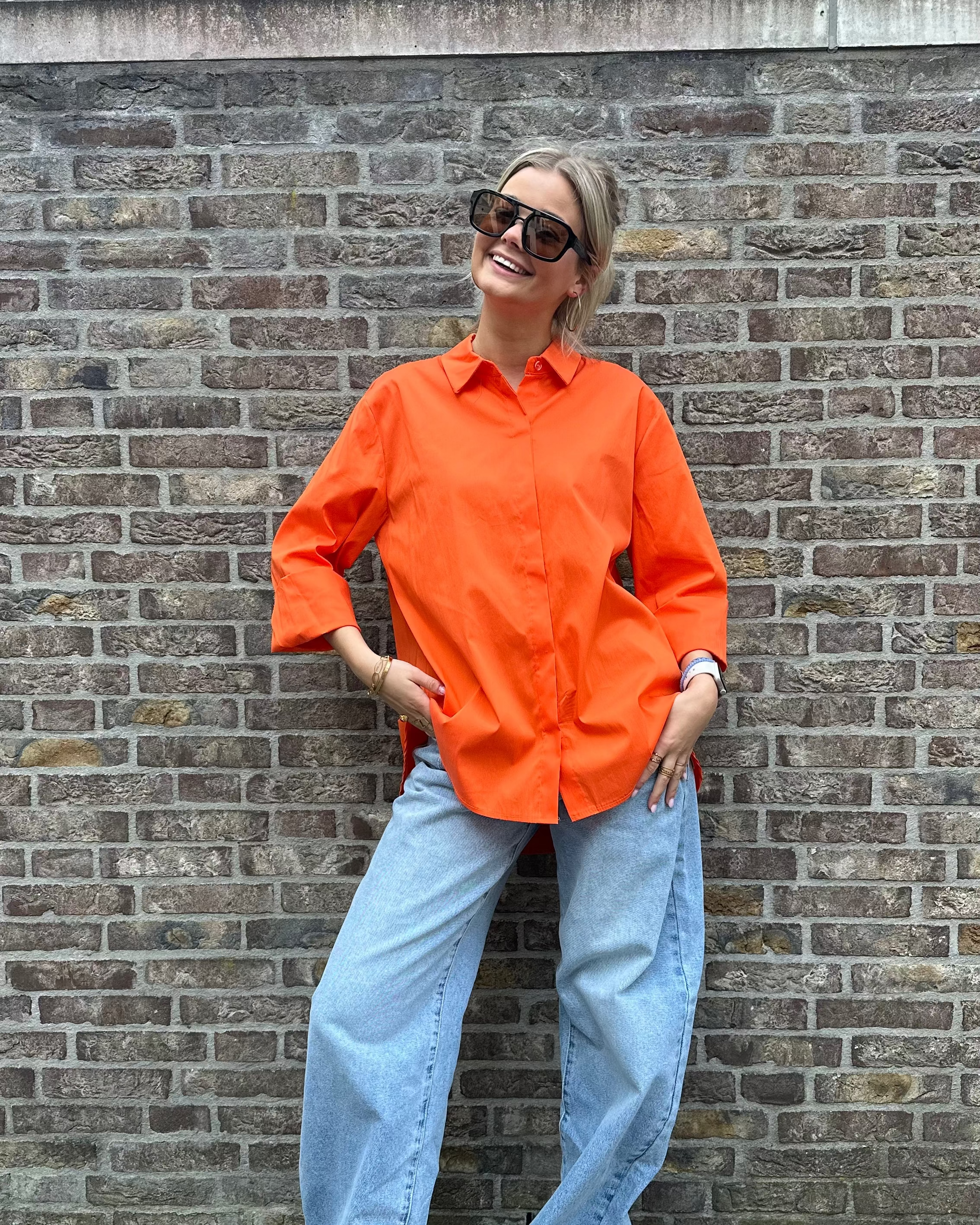 Hej Julie Collection Blouse Oranje Blouses