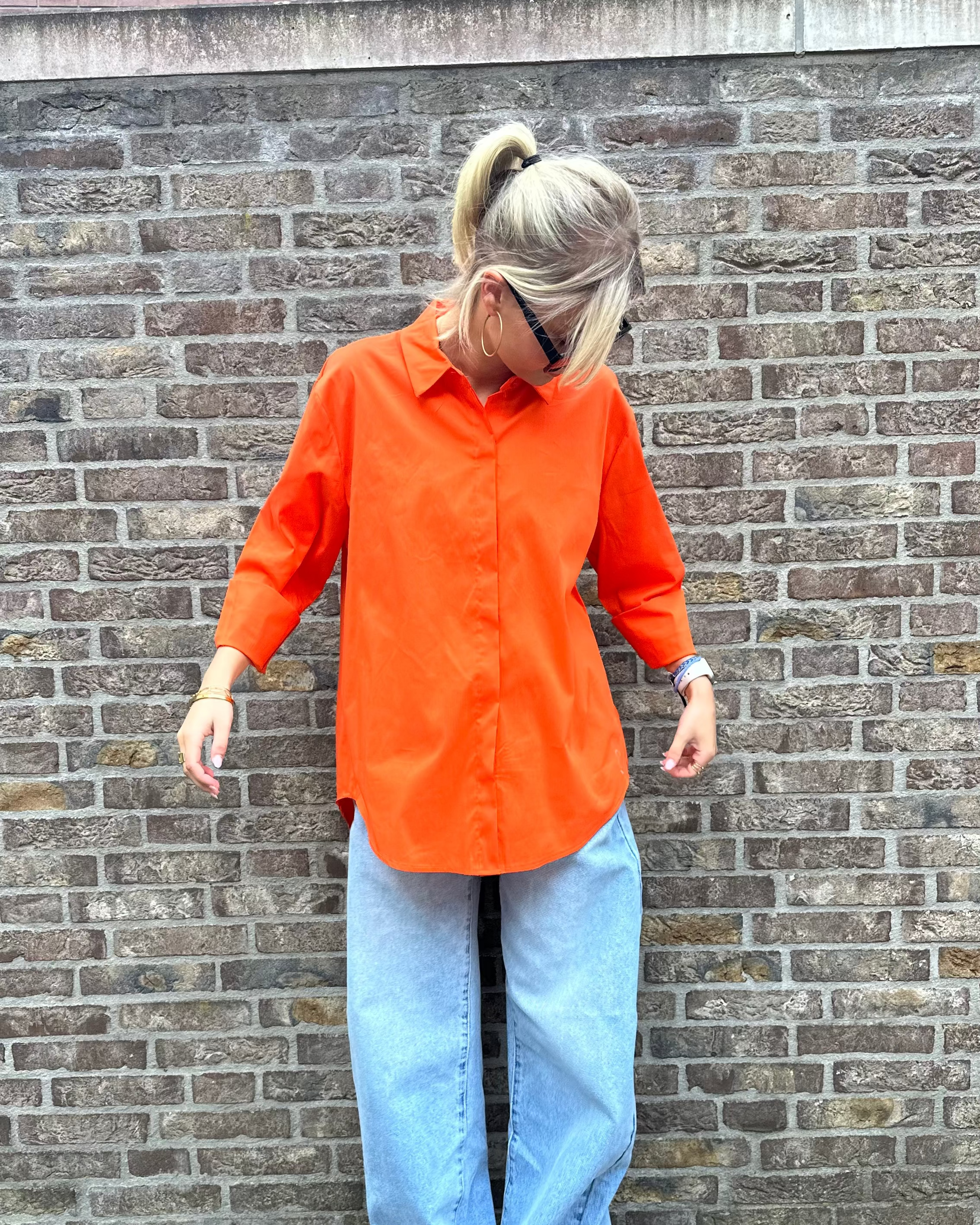 Hej Julie Collection Blouse Oranje Blouses