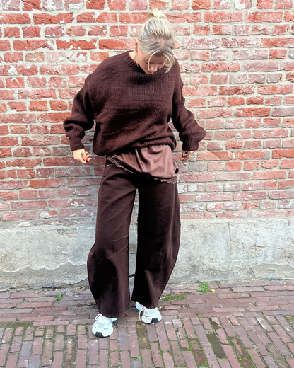 Hej Julie Collection Brown Barrel Jeans Jeans