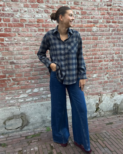 Hej Julie Collection Blouse Zoey Dark Blue One Size Blouses