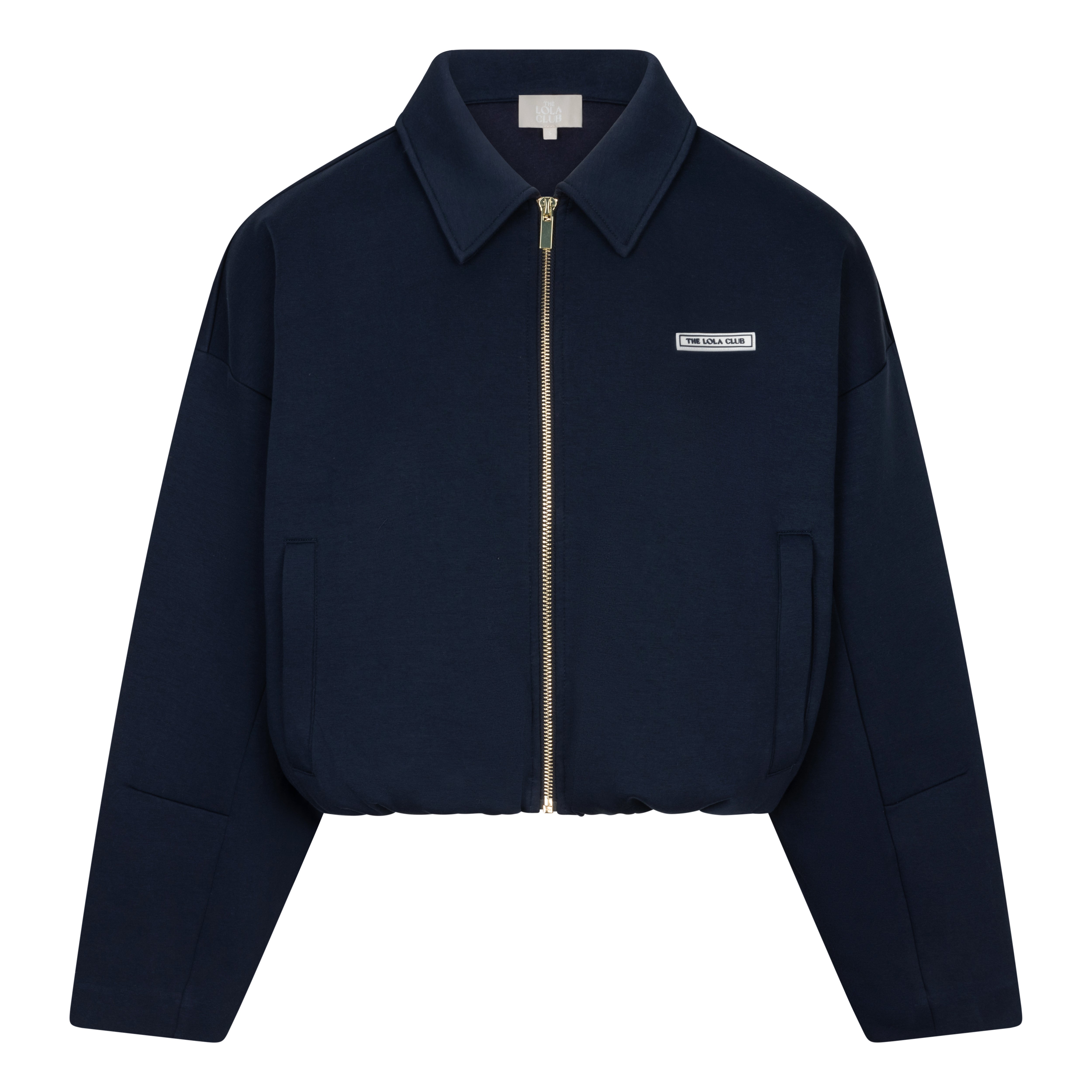 The Lola Club Millie Zip Through Navy Blazers & Jasjes