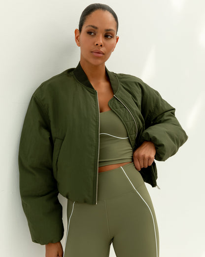 The Lola Club Lee Bomberjack Army Green Jassen