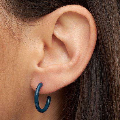 LuLu Copenhagen Color Hoops Medium pair Accessoires
