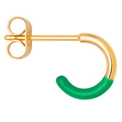 LuLu Copenhagen Color Hoop Half Dip 1 pcs gold plated Sieraden