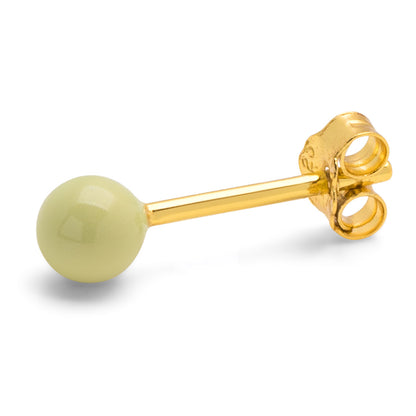 LuLu Copenhagen Color Ball Medium earring 1 pcs Silk Light Green One Size Sieraden