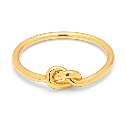 LuLu Copenhagen Love Knot Ring gold plated Accessoires