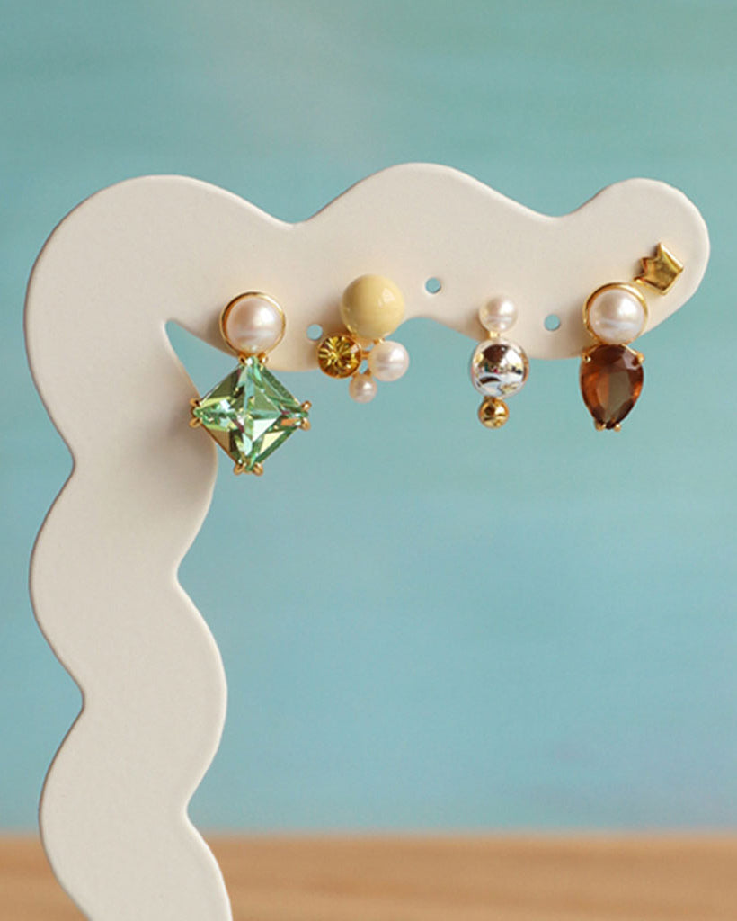 LuLu Copenhagen Gala The Square Oorbel (1 stuk) Accessoires