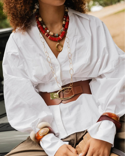 Le Veer Brown Stone Bangle