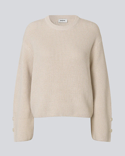 Modström Rose o-neck Sweater Vanilla Cream Truien & Vesten