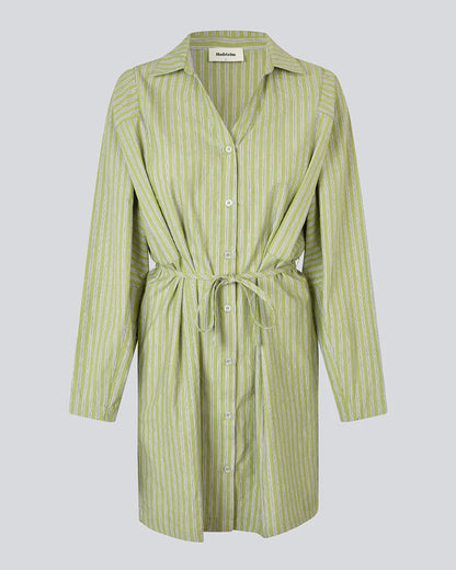Modström Umeko Jurk Tarragon Stripe