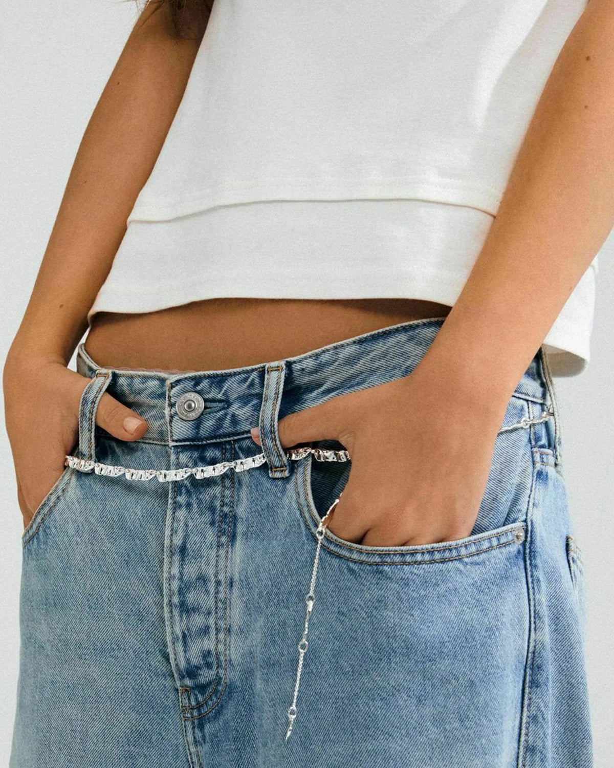 Pilgrim Instant Body Chain Silver Plated