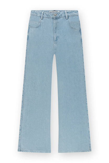 Homage to Denim Flowy Palazzo Jeans