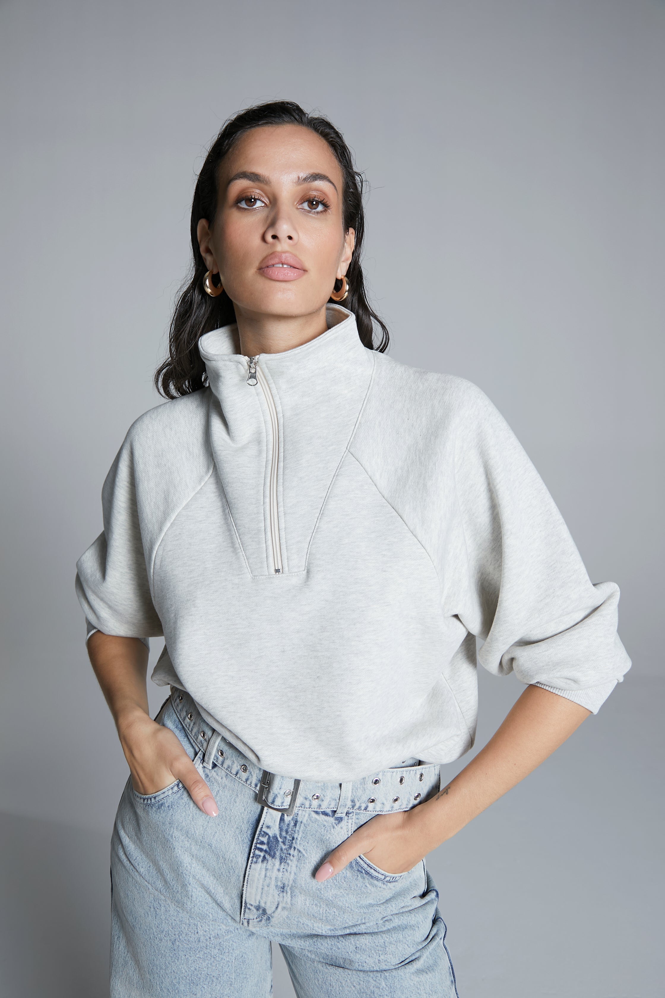 Homage to Denim Trui half zip Truien & Vesten