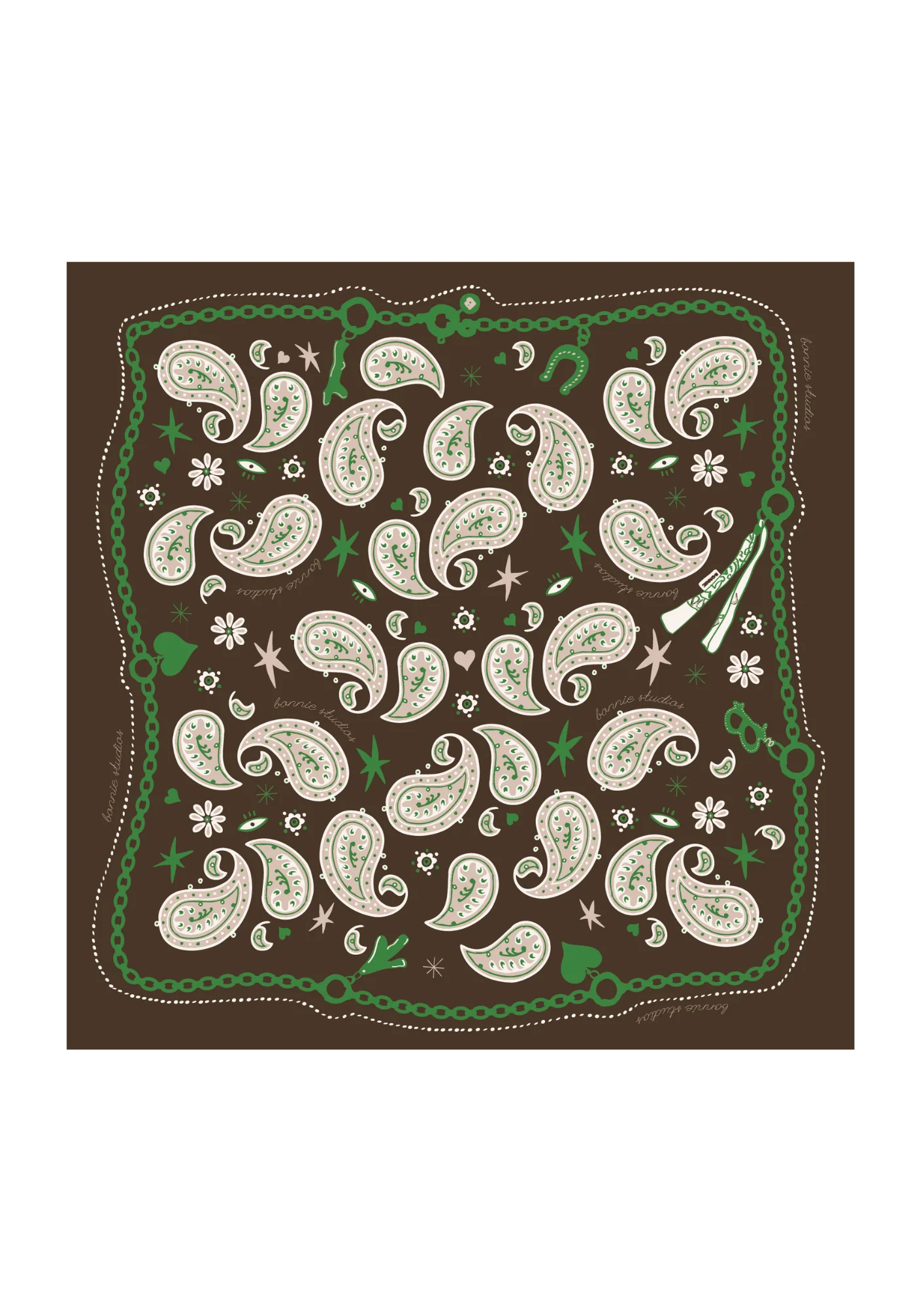 Bonnie Studios Farm Scarf Brown Accessoires