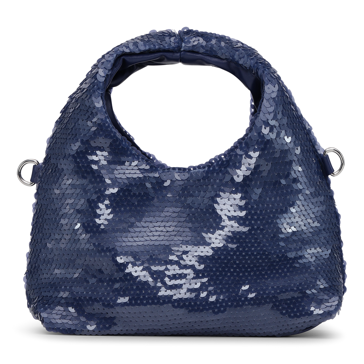 SUI AVA Mini Hobo Sequin Bag Denim Blue