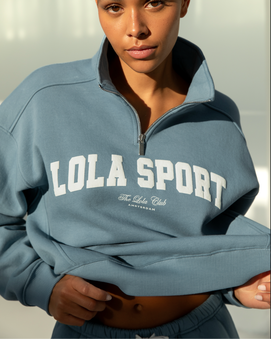 The Lola Club Jayla Half Zip Sweater Truien & Vesten