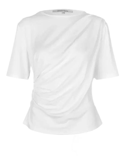 Second Female Ulina Drape T-Shirt White