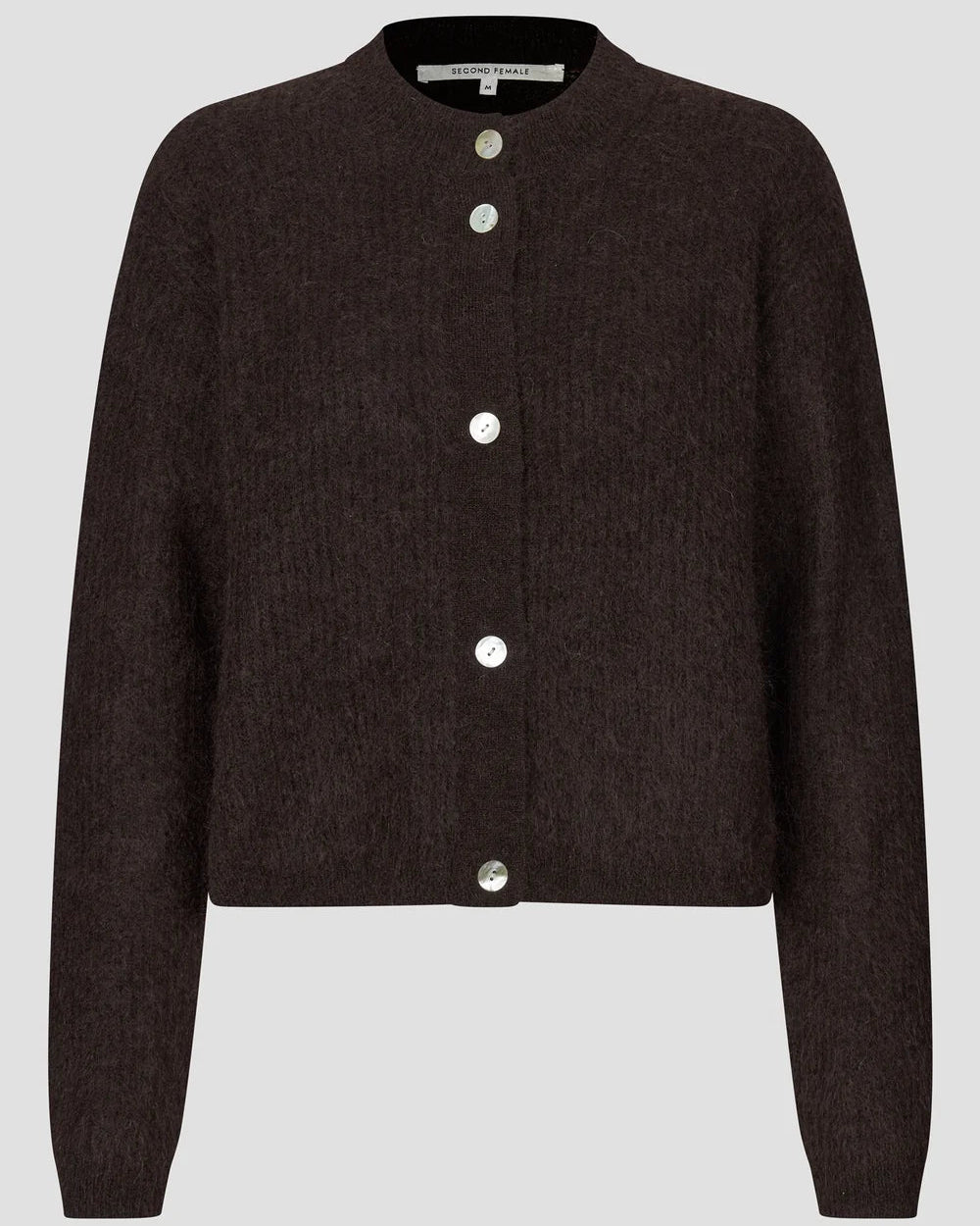 Second Female Andrea Knit Rib LS Cardigan