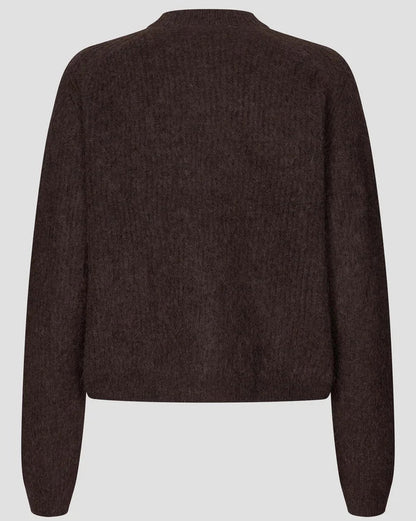 Second Female Andrea Knit Rib LS Cardigan