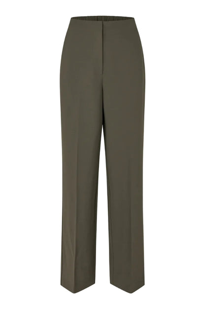 Second Female Fique Classic Trousers Black Olive